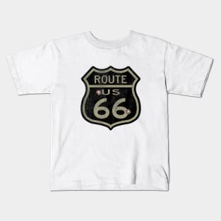 Old, Vintage Route 65 Road Sign Kids T-Shirt